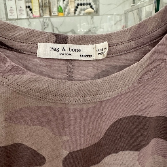 Rag & Bone Camo T-Shirt Size xxs - Picture 2 of 4